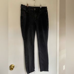Black silver jeans skinny size 8 . High note skinny
